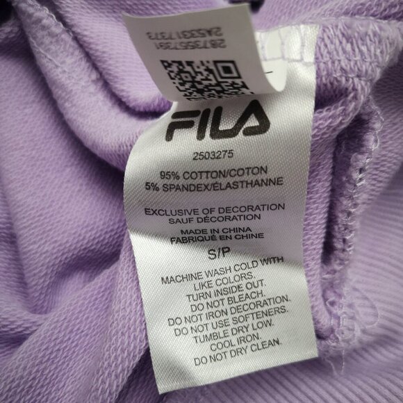 2 / $30.00 - Fila Ladies Size Small Light Purple Round Neck Loose Fit Sweat Top - Picture 6 of 9
